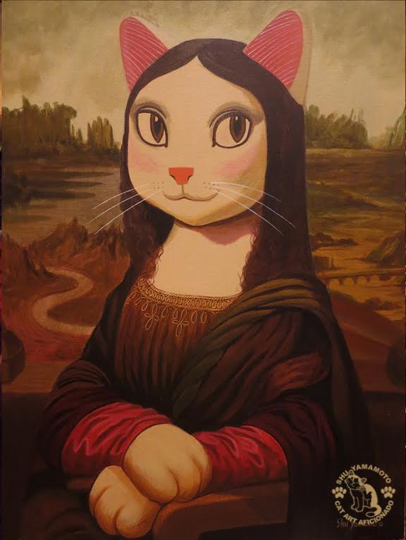 meowna lisa 1000-piece puzzle (32-inch)